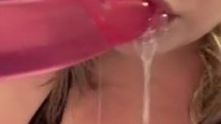 Spit Sloppy Oral Gagging Deepthroat Blowjob GIF