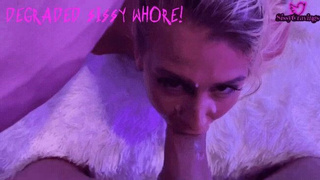 Spit Sissy Humiliation Deepthroat Caption GIF