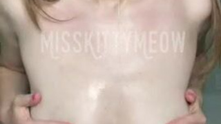 Saliva Gagged Boobs GIF